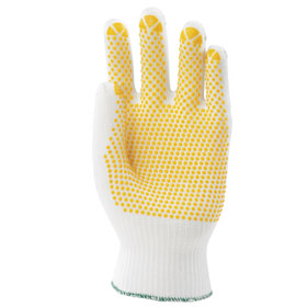 Arbeitshandschuhe Mechanischer Schutz Strickhandschuhe KCL PolyTRIX N, weiß-gelb,