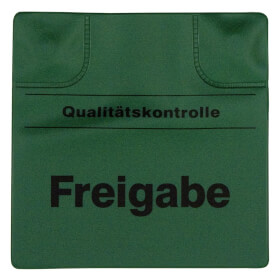 Kennzeichnungspad magnetisch, Text: Qualitätskontrolle Freigabe