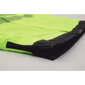 Korntex EOS HiVis Parka mit schwarzer Brust Signalgelb mit zwei Seitentaschen und Brusttasche