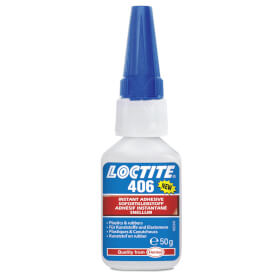 Loctite 406 Cyanacrylat Sekundenkleber, 1K fr Gummi und Kunststoff