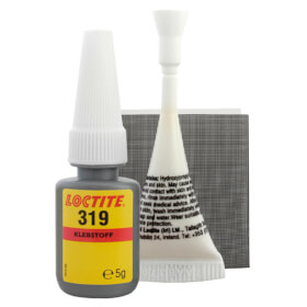 Loctite AA 319 + Loctite SF 7649 Glas - Metall Klebstoff mit Aktivator Spray Set