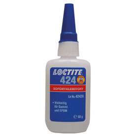 Loctite 424 Ethyl - Cyanacrylat Sekundenkleber fr Gummi - Metall Verbindungen