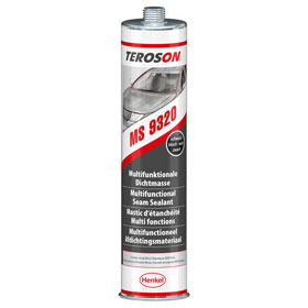 Teroson MS 9320 1K Polymer Kleb - und Dichtstoff fr Flach - und Breitstrahl - Dichtnhte,  schwarz