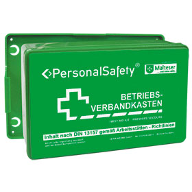 PersonalSafety Betriebsverbandkasten Klein grn mit Fllung nach DIN 13157