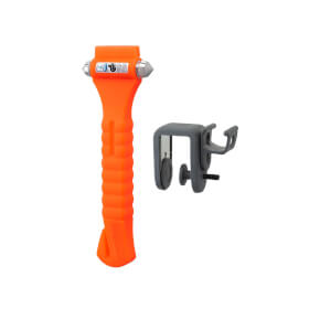 Lifehammer Rettungshammer Classic Glow in the Dark orange Nothammer für das Zertrümmern von Autoscheiben