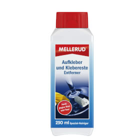 MELLERUD Aufkleber und Klebereste Entferner lst stark haftende Klebereste, Aufkleber, Etiketten und Preisschilder, 