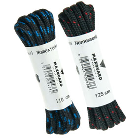 Schnürsenkel Schnürriemen Schnürbänder MAXGUARD NOMEX - Senkel blau / schwarz