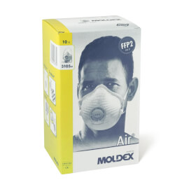 Moldex Atemschutzmaske Air FFP2 R D mit Klimaventil Wiederverwendbare Partikelmaske