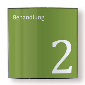 PacificX Trschild, gewlbt -  fr Papiereinlage (15, 7 x 15, 7 cm)