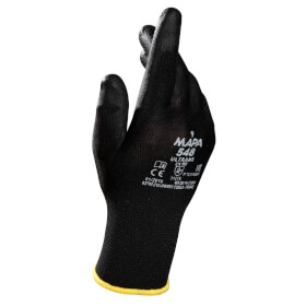 Mapa Ultrane 548 Strickarbeitshandschuh schwarz Feiner Montagehandschuh für präzise Arbeiten und optimale Fingerfertigkeit