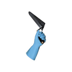 Mapa Professional Jersette 300 Flssigkeitenschutz blau Naturlatexhandschuh mit nahtloser Griffflche