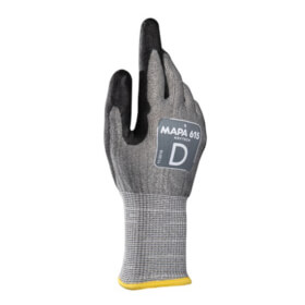 Mapa Professional Krytech 615 Schnittschutzhandschuh schwarz grau nahtloser Handschuh mit hohem Schnittschutz
