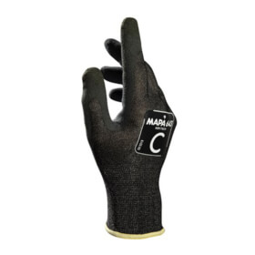 Mapa Professional Krytech 643 Schnittschutzhandschuh schwarz atmungsaktiver Handschuh mit angerauter Beschichtung