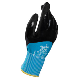 Mapa Professional Temp - Ice 700 Klteschutzhandschuh schwarz blau hervorragender Grip und sehr Abriebfeste Beschichtung