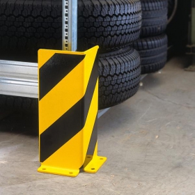 Anfahrschutz zum Aufdübeln, robuster Stahl, Winkel (zweiseitiger Schutz),