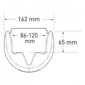 MORION Regal-Anfahrschutz Kunststoff 16,2 cm Rammschutz fr Regalsttzen