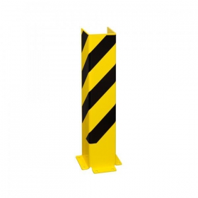 Anfahrschutz U-Profil Stahl 6 0 mm dreiseitiger Schutz gelb/schwarz zum  Aufdübeln kaufen