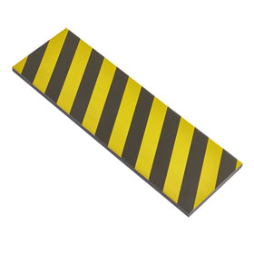 Garagenwandschutz gelb / schwarz selbstklebender Schaumstoff, extra breit