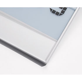 NEW AGE Türschild A5 Querformat, hochfeste, silber matte Aluminiumprofile,