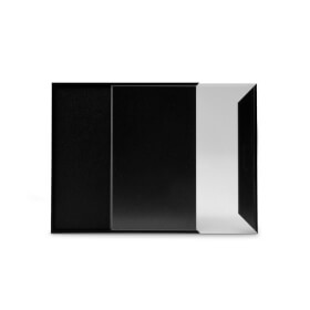 NEW AGE Trschilder hochfeste, schwarz matte Aluminiumprofile,
