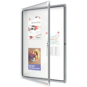 Nobo Schaukasten Premium Plus 9x DIN A4 für den Innenbereich, mit magnetischer Metalloberfläche