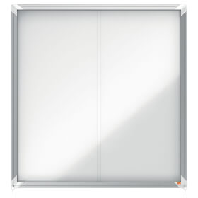 Nobo Schaukasten Premium Plus 12x DIN A4 für den Innenbereich, mit magnetischer Metalloberfläche und Alurahmen