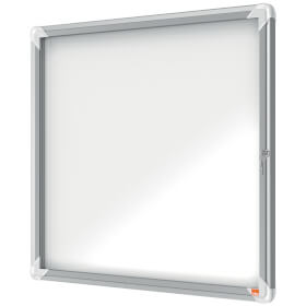 Nobo wetterfester Schaukasten Premium Plus 6x DIN A4 für Innen- und Außenbereiche, mit hochwertigem Alurahmen, magnetisch