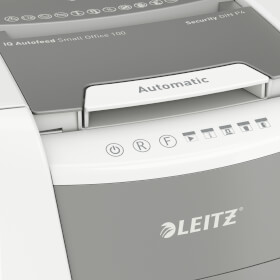 Leitz Aktenvernichter IQ AutoFeed Office Pro 100 P4 vollautomatischer Profi-Papiervernichter, 100 Blatt automatisch