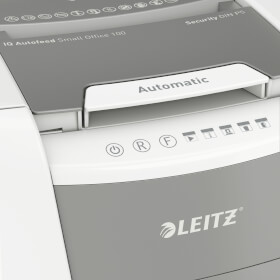 Leitz Aktenvernichter IQ AutoFeed Office Pro 100 P5 vollautomatischer Profi-Papiervernichter, 100 Blatt automatisch