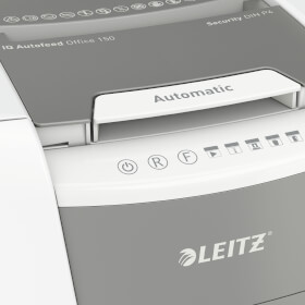 Leitz Aktenvernichter IQ AutoFeed Office Pro 150 P4 vollautomatischer Profi-Papiervernichter, 150 Blatt automatisch