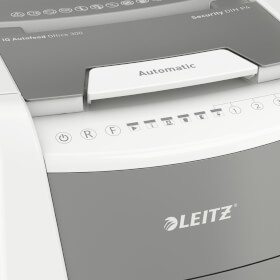 Leitz Aktenvernichter IQ AutoFeed Office Pro 300 P4 vollautomatischer Profi-Papiervernichter, 300 Blatt automatisch