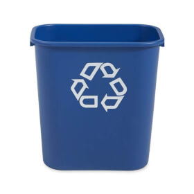 Rubbermaid Papierkorb robuster Abfalleimer mit Recycling-Symbol