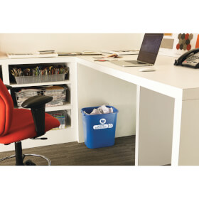 Rubbermaid Papierkorb robuster Abfalleimer mit Recycling-Symbol