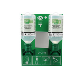 Augenspülstationen PLUM Wandstation mit Augenspülungen (0,9% Natriumchloridlösung)