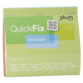 Pflasterspender Zubehr PLUM detektable Pflaster, Nachfllset fr QuickFix, 