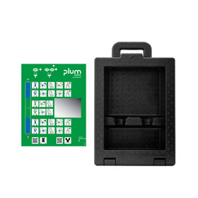 Plum iBox 2 Wandbox leer zur Aufbewahrung von 2 Plum Augensplflaschen