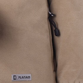 Berufsbekleidung Funktionsbekleidung PLANAM Fleecejacke STREAM, camel-marine,