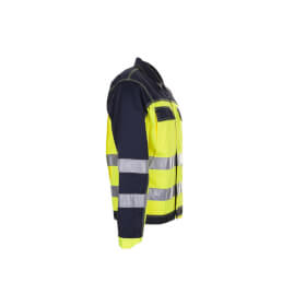 Planam Warnschutz Parka – Gelb/marine, Größe L, Wasserdicht & Atmungsaktiv