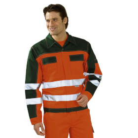 Warnschutzkleidung Warnschutzjacken PLANAM Warnschutz-Bundjacke, orange-grün