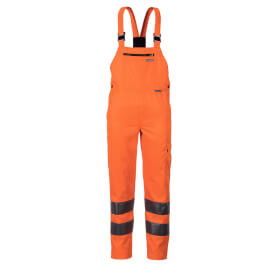 Warnschutzkleidung Warnschutzhosen PLANAM Warnschutz - Latzhose, orange