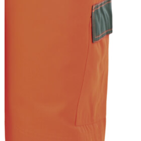 Warnschutzkleidung Warnschutzhosen PLANAM Warnschutz-Latzhose, orange-grün