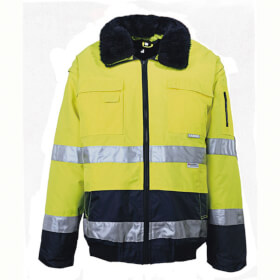Warnschutzkleidung Warnschutzjacken PLANAM Warnschutz - Comfortjacke, gelb - marine
