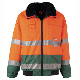 Warnschutzkleidung Warnschutzjacken PLANAM Warnschutz - Comfortjacke, orange - grün