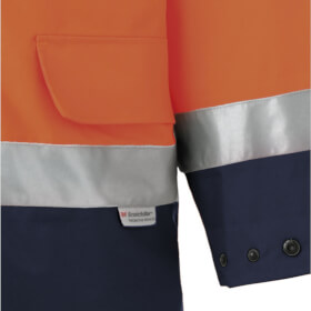 Warnschutzkleidung Warnschutzjacken PLANAM Warnschutz-Parka, orange-marine,