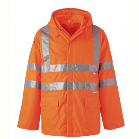 Warnschutzkleidung Warnschutzjacken PLANAM Warnschutz - Regenjacke, orange