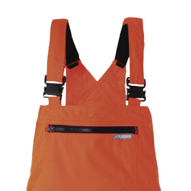 Warnschutzkleidung Warnschutzhosen PLANAM Warnschutz-Latzhose, orange,