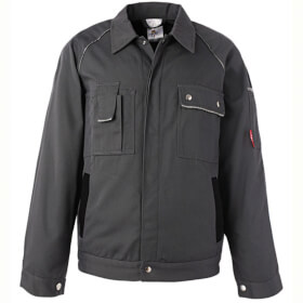 Arbeitsjacken Bundjacken PLANAM Bundjacke Canvas 320, grau - schwarz, 