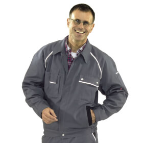 Arbeitsjacken Bundjacken PLANAM Bundjacke Canvas 320, grau-schwarz,