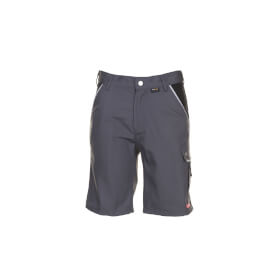 Arbeitshosen Arbeitsshorts PLANAM Arbeitsshorts Canvas 320, grau - schwarz, kurze Arbeitshose