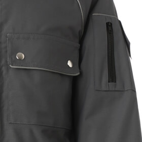 Arbeitsjacken Winterjacken PLANAM Winterjacke passend zu Canvas 320, grau-schwarz,